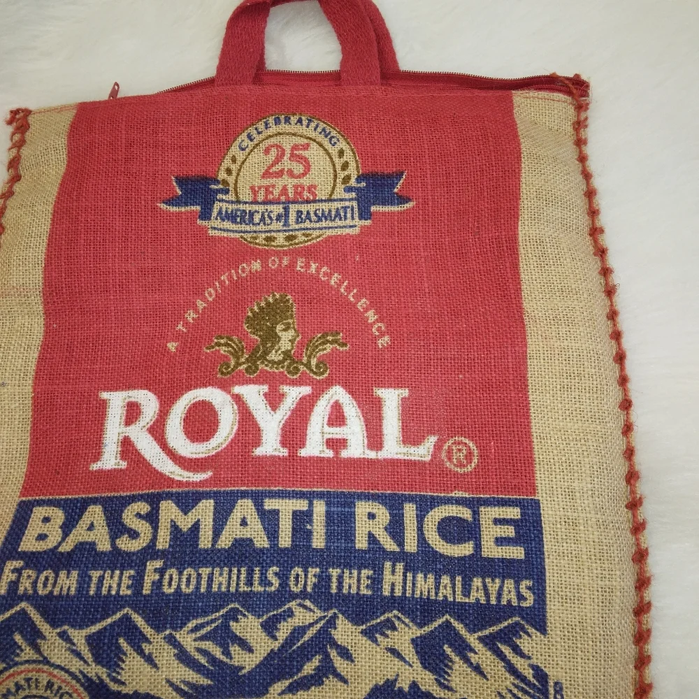 RECLAIMED Burlap Rice Bag for crafting